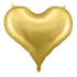Голям Фолиo Балон Сърце Злато , сатен - 75x64,5см