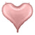 Идеи за Свети Валентин - Голям Фолио Балон Сърце Сатен в Светло Розово