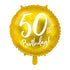 Златен Фолиев Балон за 50-ти Рожден Ден
