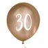Елегантни Балони Хром Злато за 30-ти Рожден Ден