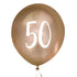 Елегантни Балони Хром Злато за 50-ти Рожден Ден