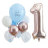 Парти Сет от Балони за Първи Рожден Ден в Синьо (10 балона)