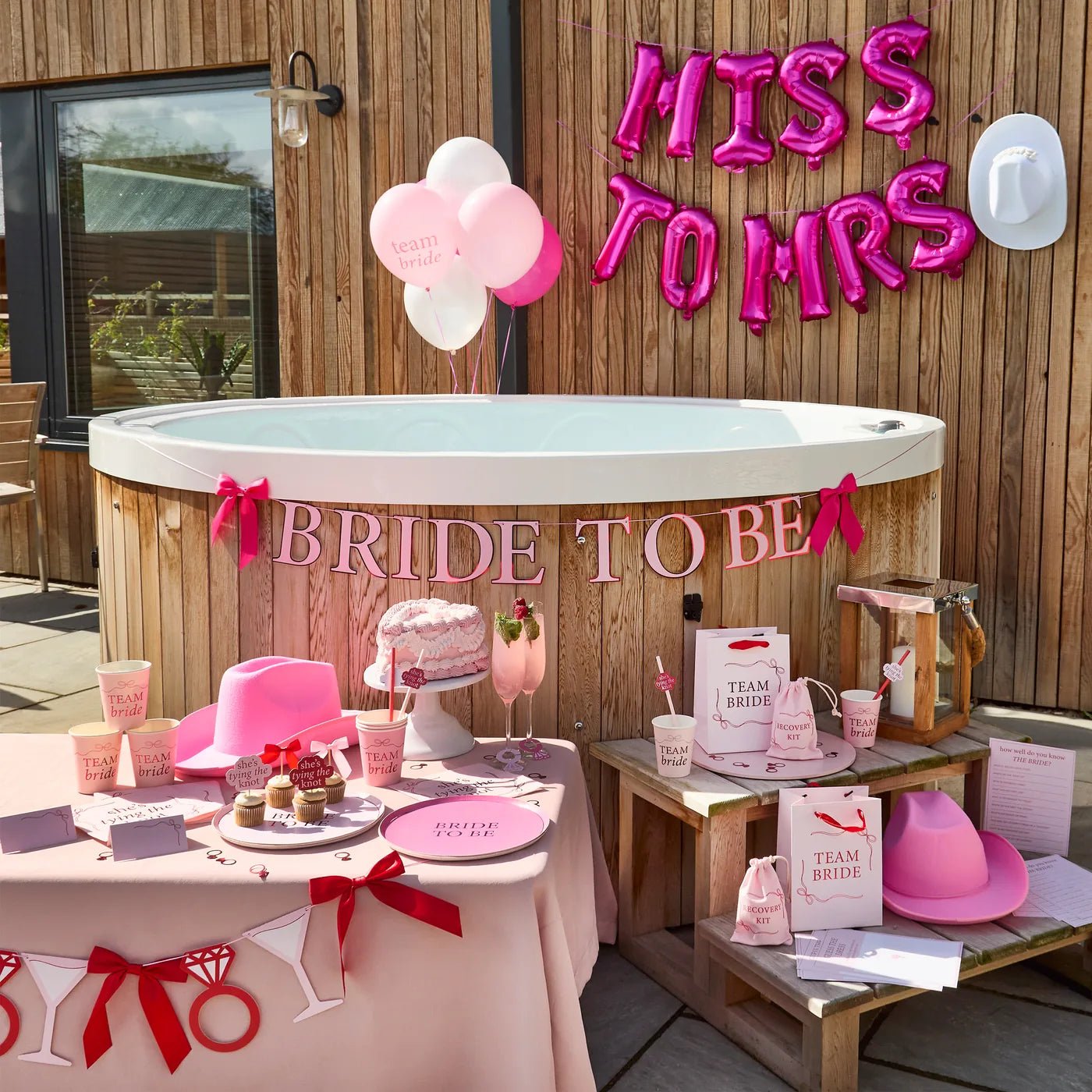 She is tying the knot