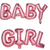 Фолио балони надпис Baby girl, 118 × 24 см