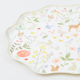 Party plates with animals, "Little Animals" (8pcs/pack)