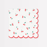 Party napkins with cherries (16 pcs/pack)