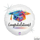 Абитурентски Бал - Фолиев Балон "Congratulations" - Украса за Завършване