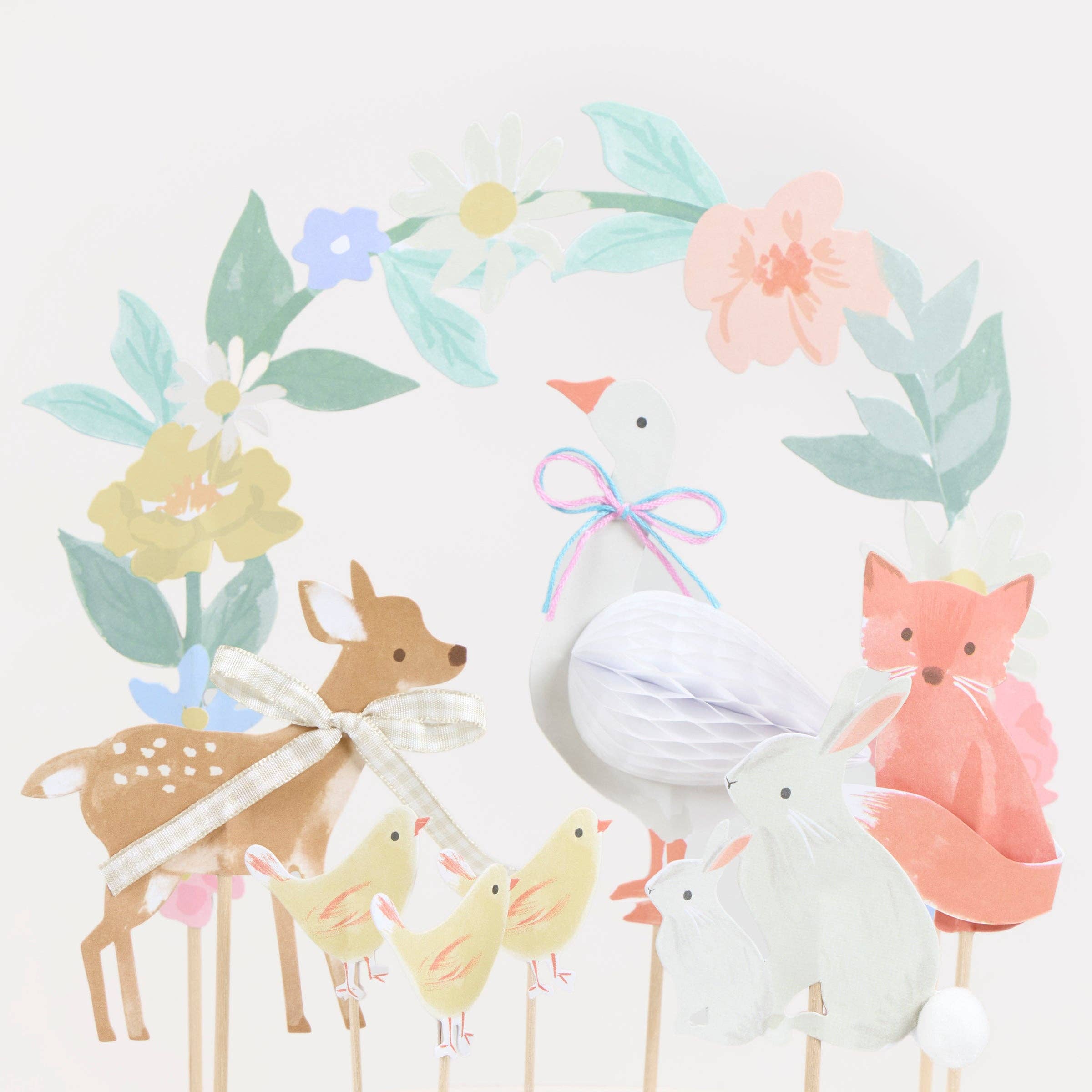 Комплект топери за торта „Little Animals“ – 8бр.