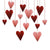 Украса за Свети Валентин - Висящи Сърца в Различни Размери - Висяща Декорация от Сърца