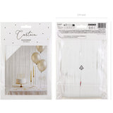 Party curtain, white (100x200cm)