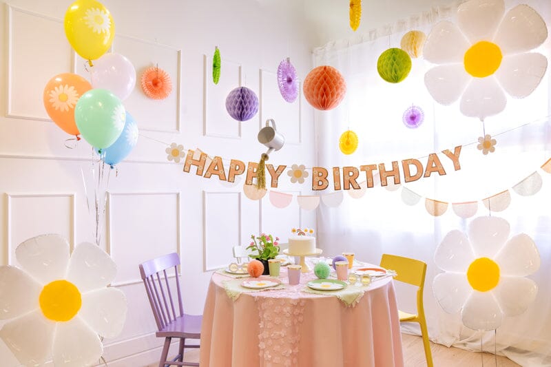 Eco Balloons 30 cm, Daisy, mix (1 pack / 5 pc.)