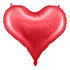 Голям Фолиo Балон Сърце Червено, сатен - 75x64,5см