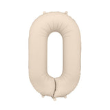 Foil balloons number 86cm, matte beige