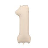 Foil balloons number 86cm, matte beige
