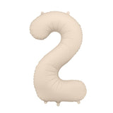 Foil balloons number 86cm, matte beige