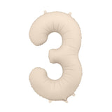 Foil balloons number 86cm, matte beige