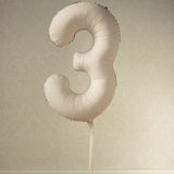 Foil balloons number 86cm, matte beige