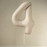 Foil balloons number 86cm, matte beige