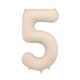 Foil balloons number 86cm, matte beige