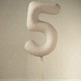 Foil balloons number 86cm, matte beige