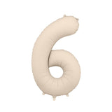 Foil balloons number 86cm, matte beige
