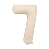 Foil balloons number 86cm, matte beige
