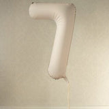 Foil balloons number 86cm, matte beige