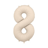 Foil balloons number 86cm, matte beige