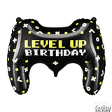 Рожден ден на Геймър - Фолиев балон Геймърска Конзола LEVEL UP Birthday