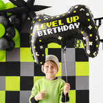 Рожден ден на Геймър - Фолиев балон Геймърска Конзола LEVEL UP Birthday