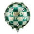 Фолиев балон Happy Birthday с футболни топки – 35x35 см