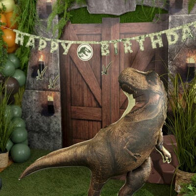 Foil balloon Jurassic World T-Rex, 92x98 cm, brown