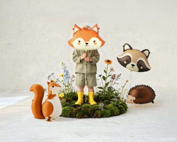 Foil balloon Fox, 57x42 cm, assorted