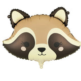 Foil balloon Raccoon, 59x39 cm, assorted