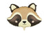 Foil balloon Raccoon, 59x39 cm, mix