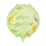 Foil Balloon "Happy Birthday", Safari (45cm)