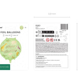 Foil Balloon "Happy Birthday", Safari (45cm)