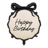 Foil birthday balloon with ribbons, 47.5x45cm