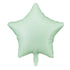 Фолио балон звезда, зелен мат 48см