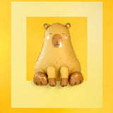 Foil balloon Capybara, 63x80 cm, mix