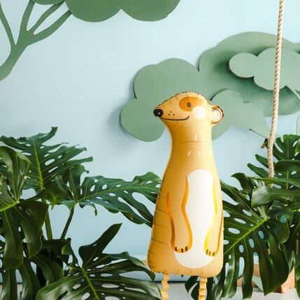 Standing foil balloon Meerkat, 28x70 cm, mix