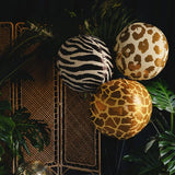 Foil balloon sphere Safari party, Zebra (75cm)