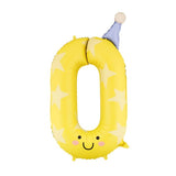 Foil balloons number 86cm, multi-colored