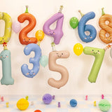 Foil balloons number 86cm, multi-colored