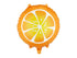 Foil balloon Orange, 35 cm, orange