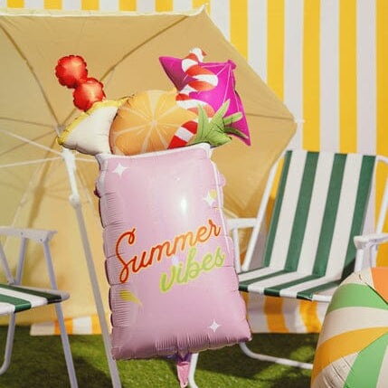 Foil balloon Cocktail, 47x79 cm, pink