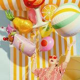 Foil balloon Striped Ball, 75 cm, mix
