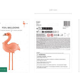 Foil balloon Flamingo, 65x67 cm, coral