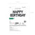 Фолиев балон „Happy Birthday“ в черен цвят за украса за рожден ден, Emotions Factory