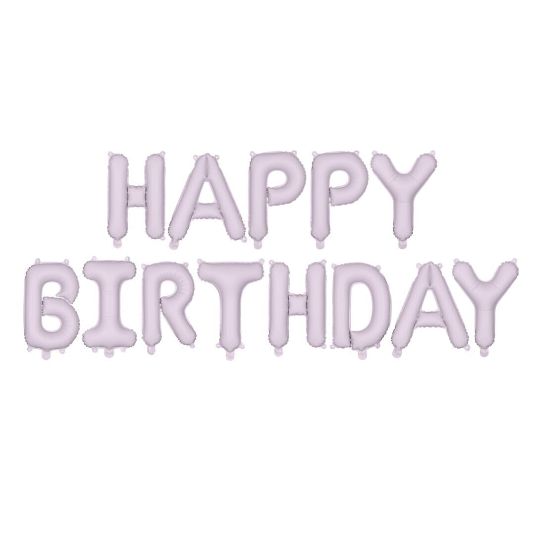 Фолиев балон „Happy Birthday“ в лилаво за детски рожден ден, Emotions Factory